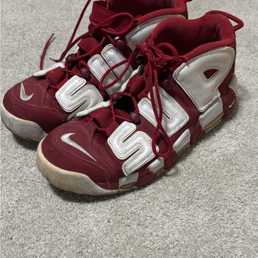 Supreme Nike Air More Uptempo Red size 11